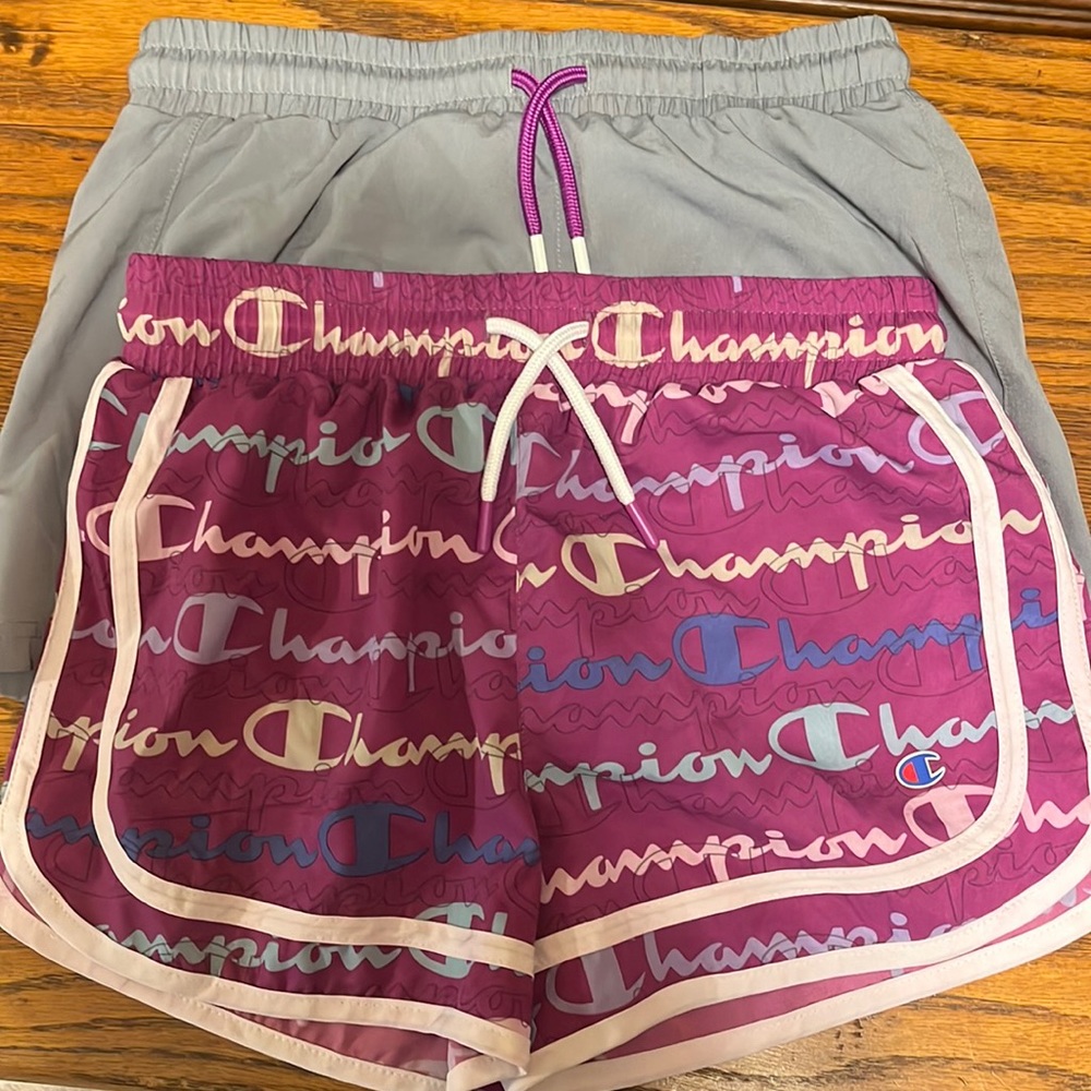 Champion girl shorts size10/12